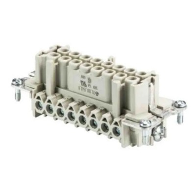 Wieland Insert Panel Mount Screw Terminal 16 Way 16A BAS BUS Female Connector 500V 70.300.1640.0