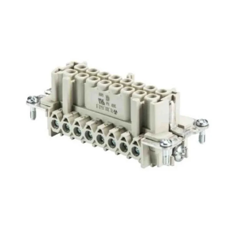 Wieland Insert Panel Mount Screw Terminal 16 Way 16A BAS BUS Female Connector 500V 70.300.1640.0