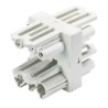 Wieland Heavy Duty Power Connector Surface Mount Press Fit 3 Way Female 20A 250V AC 92.030.6953.0