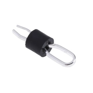 Keystone 1.6 mm Black Insulated Terminal Post Nylon Phosphor Bronze Body UL Standard 5011