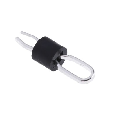 Keystone 1.6 mm Black Insulated Terminal Post Nylon Phosphor Bronze Body UL Standard 5011