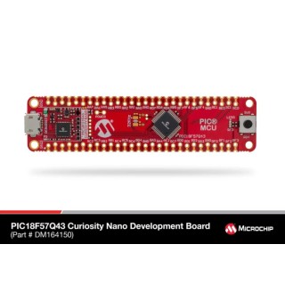 Microchip PIC18F57Q43 Curiosity Nano Evaluation Kit GPIO Evaluation Board DM164150