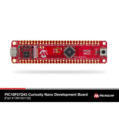 Microchip PIC18F57Q43 Curiosity Nano Evaluation Kit GPIO Evaluation Board DM164150