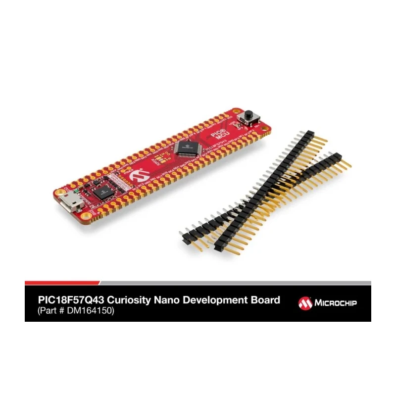 Microchip PIC18F57Q43 Curiosity Nano Evaluation Kit GPIO Evaluation Board DM164150