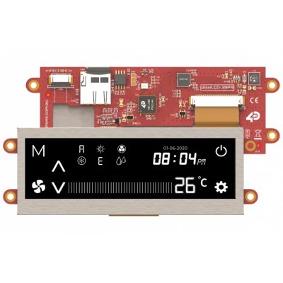 4D Systems pixxiLCD-39P4 LCD Colour Display 99.06 mm Diagonal, 480 x 128 Pixel, SPI Interface pixxiLCD-39P4