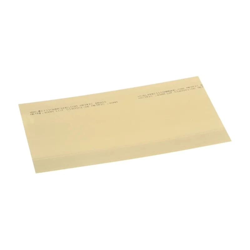 RS PRO Shim Kit Brass Yellow 0.05 to 0.8 mm Thickness 300 mm Length 150 mm Width 10 Sheets 518-728