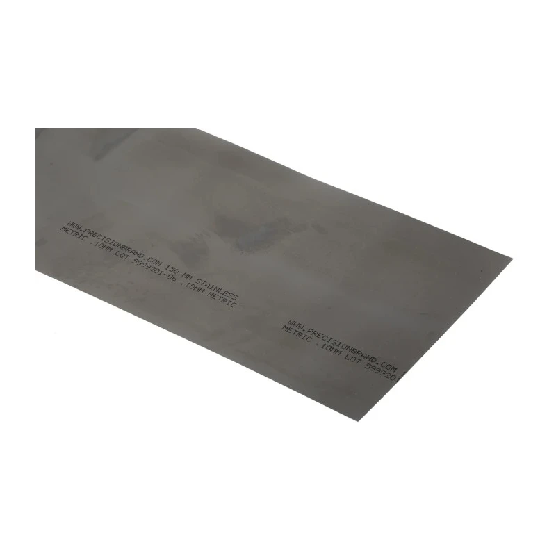 RS PRO Stainless Steel Shim 1.25 m x 150 mm x 0.1 mm 518-801