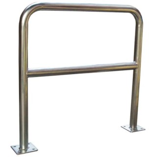 RS PRO Grey Safety Barrier Galvanised Steel Safety Railing 1m x 1m x 1m 40mm Diameter Base 150mm 204-1781