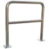 RS PRO Grey Safety Barrier Galvanised Steel Safety Railing 1m x 1m x 1m 40mm Diameter Base 150mm 204-1781