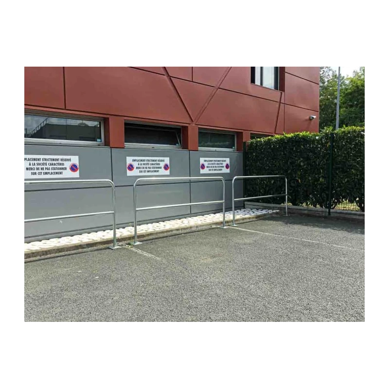 RS PRO Grey Safety Barrier Galvanised Steel Safety Railing 1m x 1m x 1m 40mm Diameter Base 150mm 204-1781