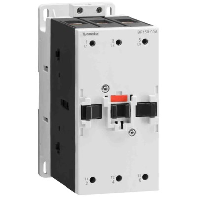 Lovato Electric BF Contactor, 20V ac/dc, 48 V ac/dc Coil, 3-Pole, 150 A, 75 kW, 24V Control Circuit BF15000E024