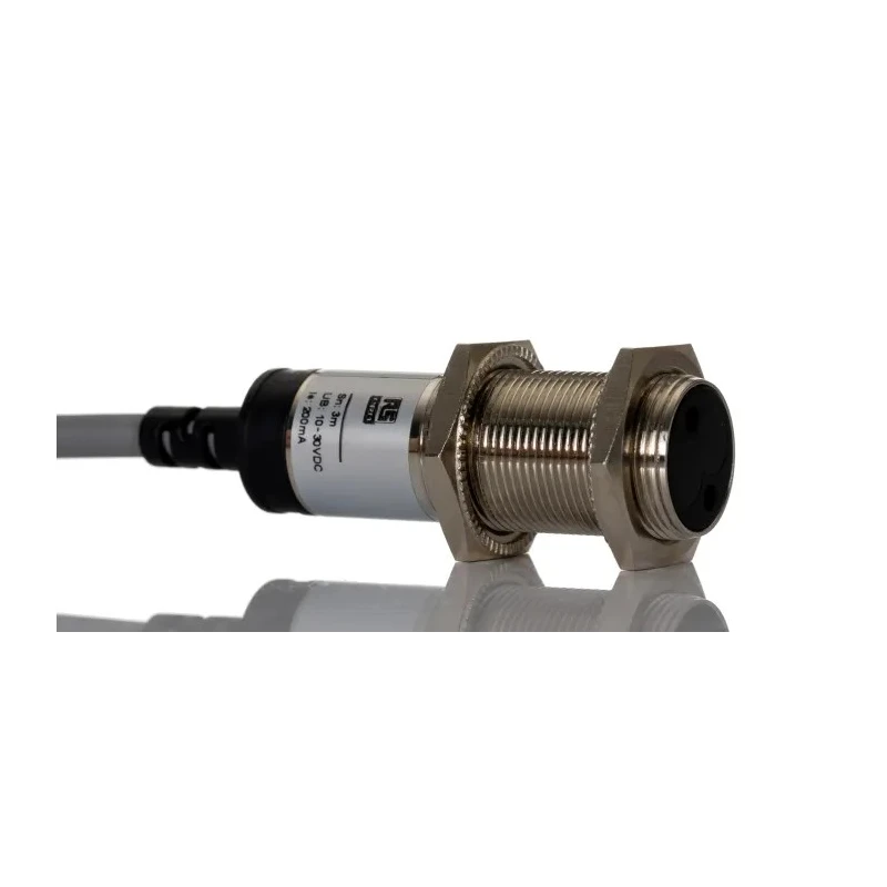 RS PRO Retroreflective Photoelectric Barrel Sensor, 3 m Detection Range, Infrared LED, NPN NO/NC Output, IP67 IP Rating IP67