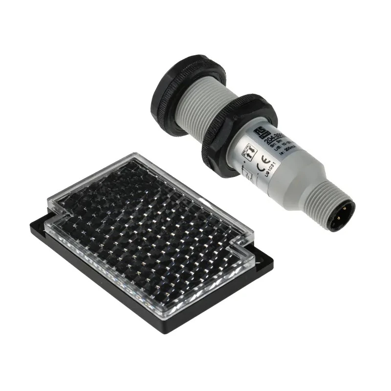 RS PRO Retroreflective Barrel Photoelectric Sensor 3 m Detection Range, NPN NO/NC Output, M18 Thread, IP67 IP Rating IP67