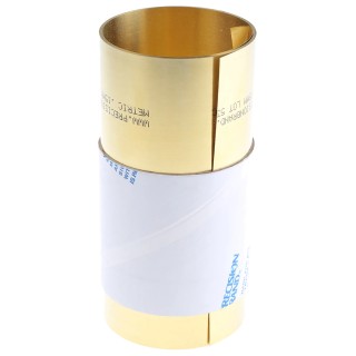 RS PRO Yellow Brass Shim 2.5 m Length x 150 mm Width x 0.15 mm Thickness 519-084