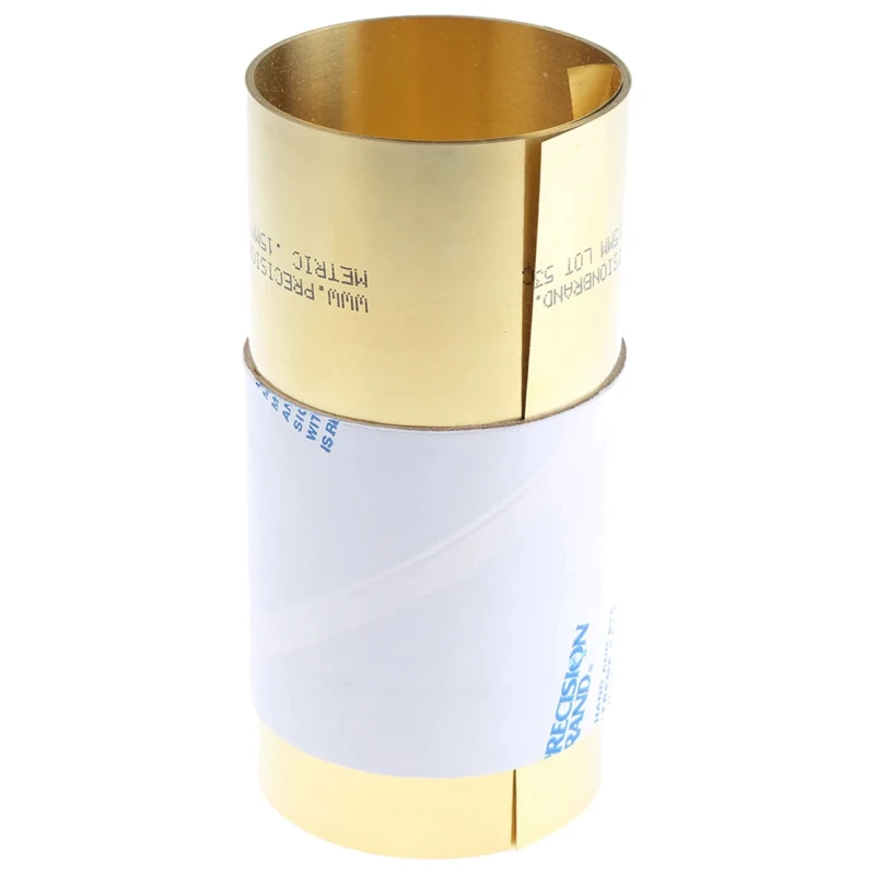 RS PRO Yellow Brass Shim 2.5 m Length x 150 mm Width x 0.15 mm Thickness 519-084