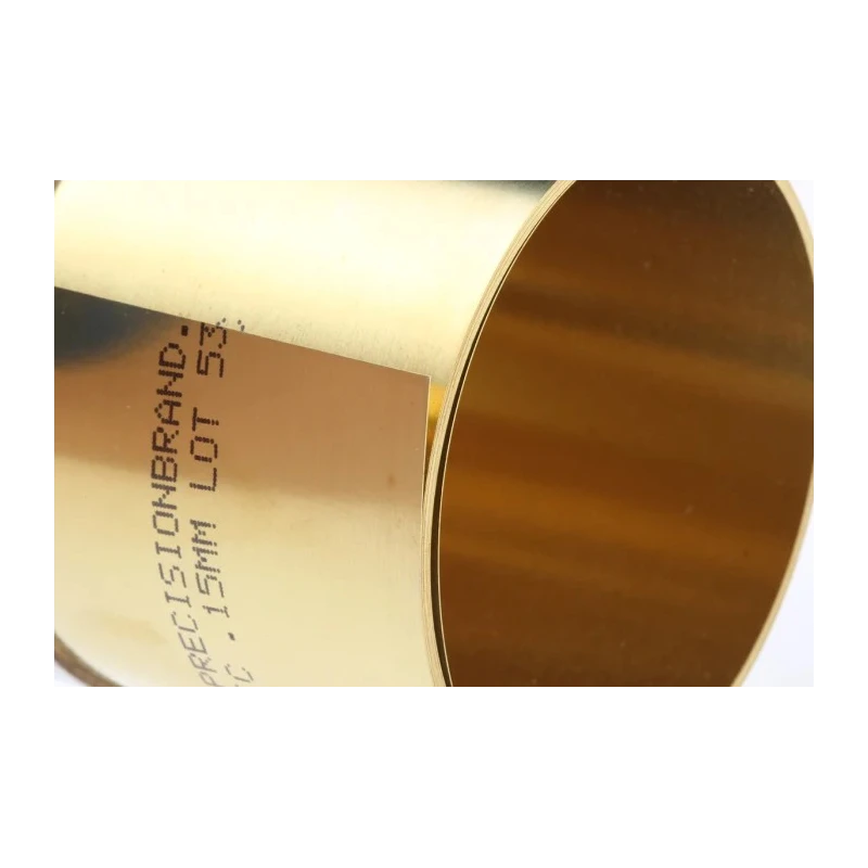 RS PRO Yellow Brass Shim 2.5 m Length x 150 mm Width x 0.15 mm Thickness 519-084