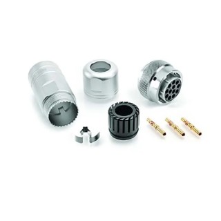 Amphenol Industrial Circular Connector 8 Contacts Cable Standard Socket Female IP67 Ecomate RM Series RT06128SNH-K