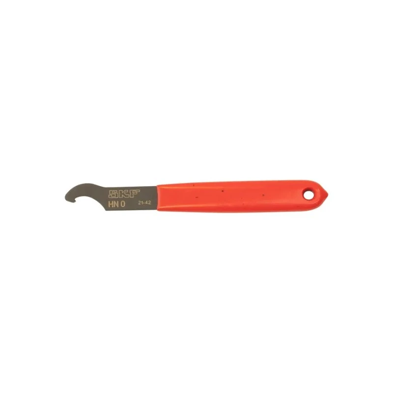 SKF 20 mm Hook Spanner 100mm Durable Soft Plastic Handle, Medium Carbon Steel, Phosphated Coated HN 0