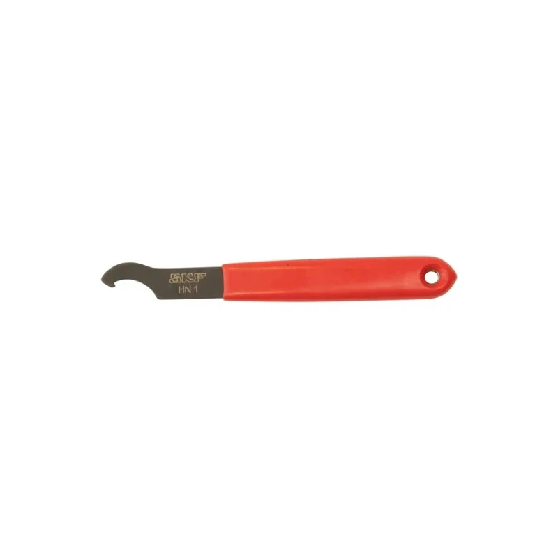 SKF 22 mm Hook Spanner with 100 mm Overall Length, Phosphated Coated Medium Carbon Steel, Durable Soft Plastic Handle HN 1