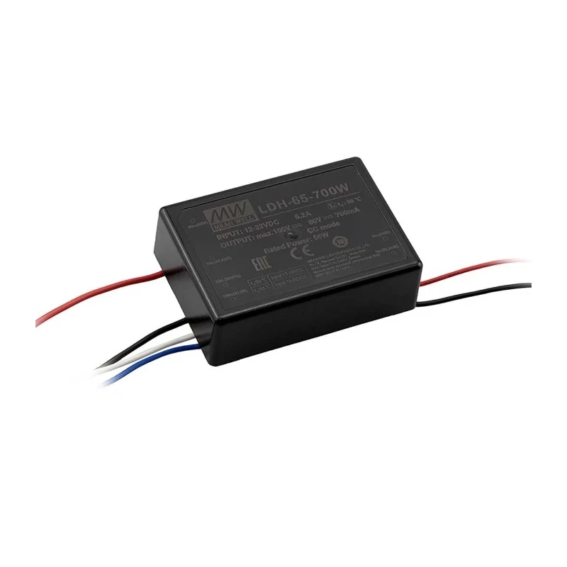 MEAN WELL 5 Output LED Driver 80V 65W 1050mA PWM DC-DC Encapsulated Constant Current LDH-65-1050W
