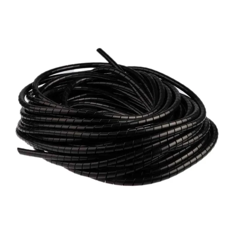 HellermannTyton Spiral Cable Wrap Black Polyamide 6 9-10 mm Cable Diameter 30m Length SBPAV0 161-44200 SBPAV09-PA6V0-BK