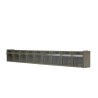 RS PRO Tilt Drawer Unit 9, Polypropylene Case with Transparent Tilt Drawers 68 mm x 600 mm x 78 mm 519-289