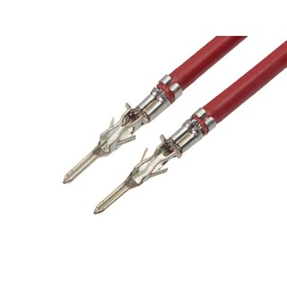 Molex Micro-Fit 3.0 Male Crimp Wire 300 mm, Red 214762-2224