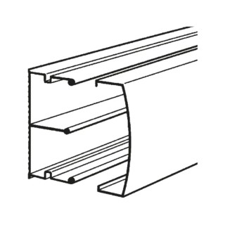 Planet-Wattohm Cable Trunking Keva White Mini Trunking W32mm x D15mm x L2.1m France 