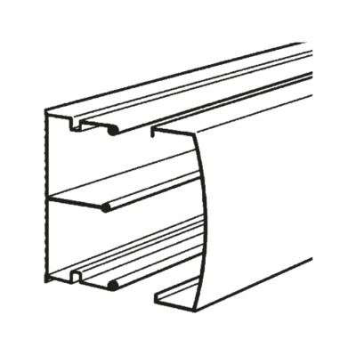 Planet-Wattohm Cable Trunking Keva White Mini Trunking W32mm x D15mm x L2.1m France 