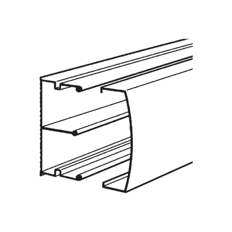 Planet-Wattohm Cable Trunking Keva White Mini Trunking W32mm x D15mm x L2.1m France 
