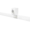 Planet-Wattohm Keva White Mini Cable Trunking W32mm x D12mm x L2.1m Polyvinyl Chloride W32mm