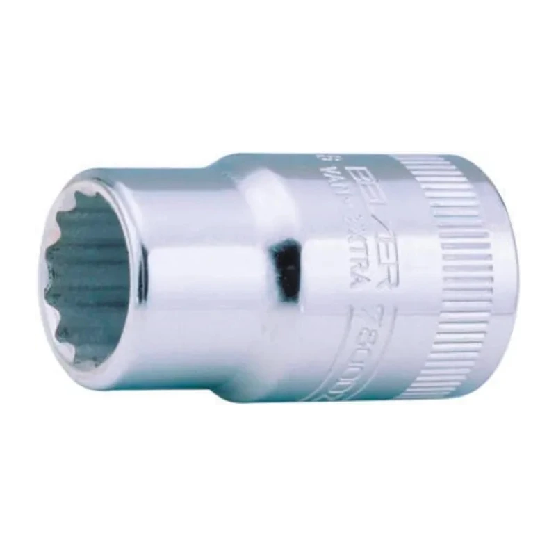 Bahco 1/2 in Drive 1-1/8 in 12 Point Square Socket, Polished Alloy Steel, 46mm Overall Length 7800DZ-1.1/8