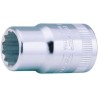 Bahco 1/2 in Drive 1-1/8 in 12 Point Square Socket, Polished Alloy Steel, 46mm Overall Length 7800DZ-1.1/8