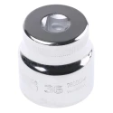 Bahco 1/2 in Drive 36 mm 12 Point Square Socket, Nickel Chrome Plated Alloy Steel, 57mm Overall Length 7800DM-36