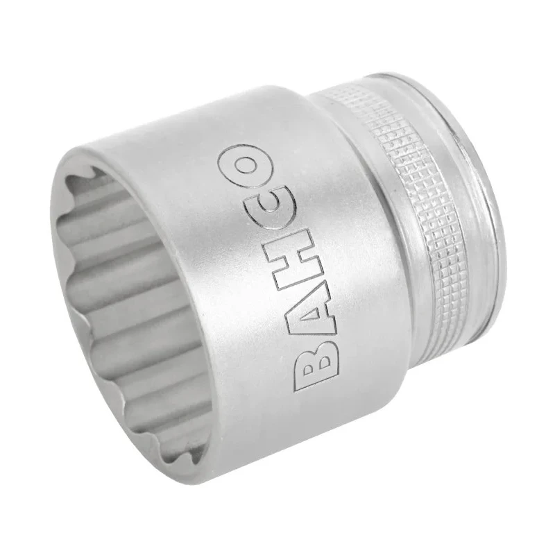 Bahco 1/2 in Drive 36 mm 12 Point Square Socket, Nickel Chrome Plated Alloy Steel, 57mm Overall Length 7800DM-36