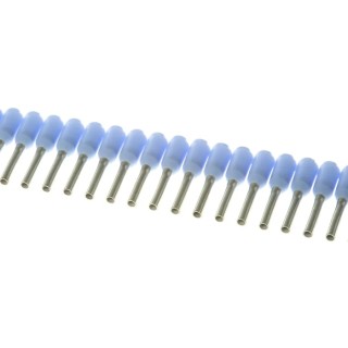 Weidmüller Insulated Crimp Bootlace Ferrule, 8 mm Pin Length, 1.2 mm Pin Diameter, Blue, Copper Terminal, German 9004310000