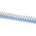 Weidmüller Insulated Crimp Bootlace Ferrule, 8 mm Pin Length, 1.2 mm Pin Diameter, Blue, Copper Terminal, German 9004310000