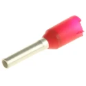 Weidmüller Insulated Crimp Bootlace Ferrule Copper Pin Terminal 1.4 mm Diameter, 8 mm Pin Length, Red 17 AWG Wire 9004330000