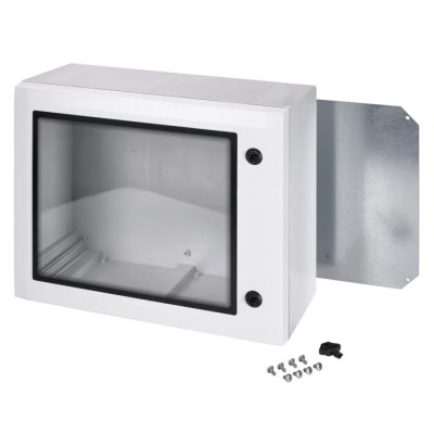 Fibox ARCA 507030W Series Polycarbonate Wall Box with IP65 Transparent Door, 500 mm x 700 mm x 300 mm ARCA 507030W