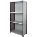 RS PRO Steel Grey Clad Starter Bay Storage Racking 2.1 m Height x 500 mm Width x 500 mm Depth 519-425