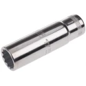Bahco 1/2 in Drive 17 mm 12 Point Square Nickel Chrome Plated Socket 82.6mm Overall Length 7805DM-17