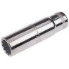 Bahco 1/2 in Drive 17 mm 12 Point Square Nickel Chrome Plated Socket 82.6mm Overall Length 7805DM-17