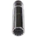 Bahco 1/2 in Drive 17 mm 12 Point Square Nickel Chrome Plated Socket 82.6mm Overall Length 7805DM-17