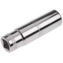 Bahco 1/2 in Drive 17 mm 12 Point Square Nickel Chrome Plated Socket 82.6mm Overall Length 7805DM-17