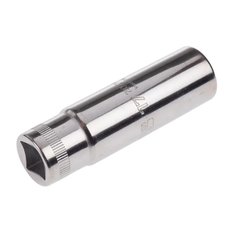 Bahco 1/2 in Drive 17 mm 12 Point Square Nickel Chrome Plated Socket 82.6mm Overall Length 7805DM-17