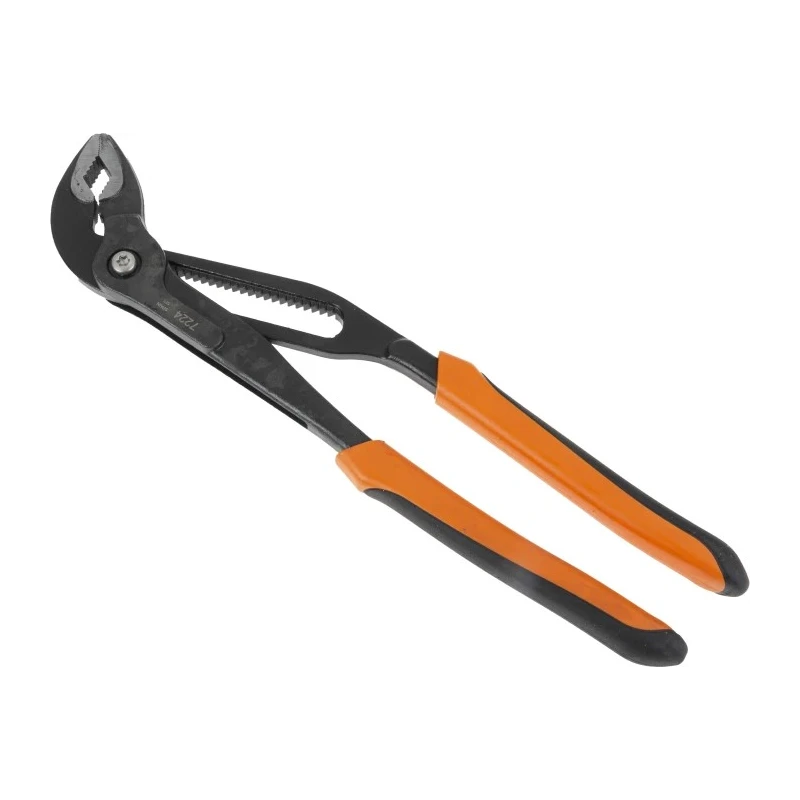 Bahco Water Pump Plier Dual Component Handle Steel 250mm Overall Length 40mm Jaw Phosphate Finish 7224