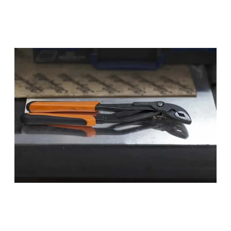 Bahco Water Pump Plier Dual Component Handle Steel 250mm Overall Length 40mm Jaw Phosphate Finish 7224