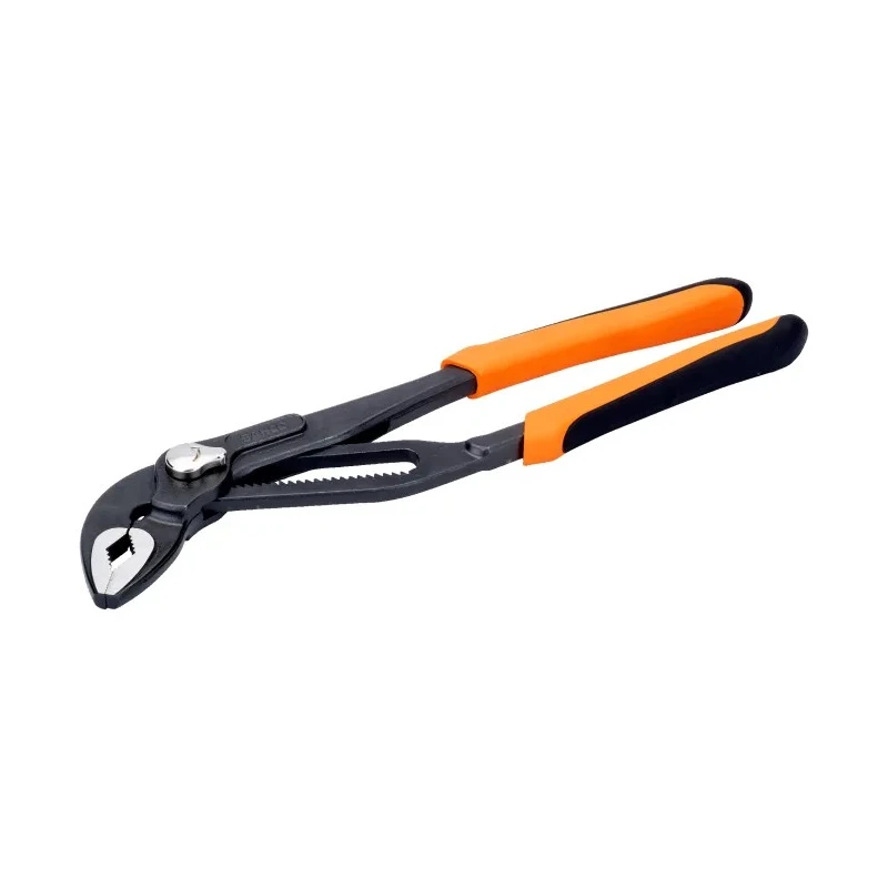 Bahco Water Pump Plier Dual Component Handle Steel 250mm Overall Length 40mm Jaw Phosphate Finish 7224