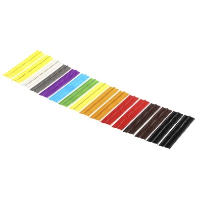 JLP PLIO®-CLIP Clip-On Cable Marker Pre-printed +, 0 to 9 Multicolour for 3.6 mm to 6 mm Cable 07370311000