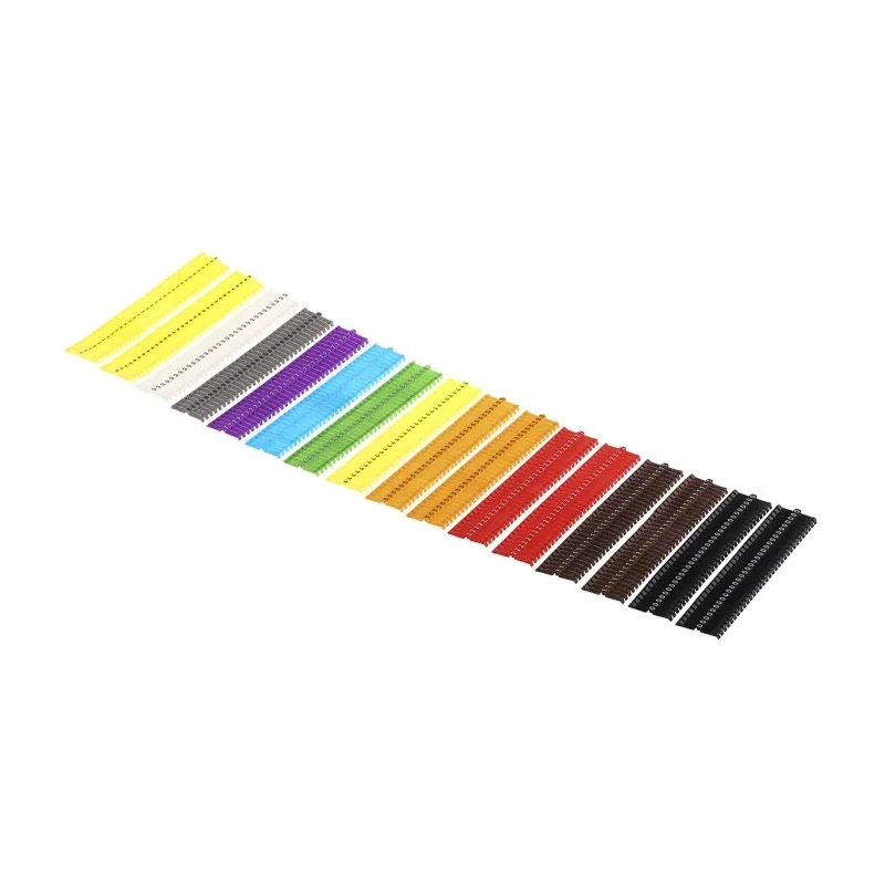 JLP PLIO®-CLIP Clip-On Cable Marker Pre-printed +, 0 to 9 Multicolour for 3.6 mm to 6 mm Cable 07370311000